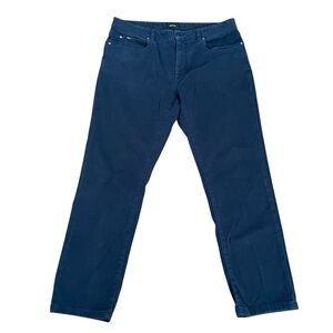 Z Zegna Jeans Mens 36X30 Navy Slim Fit Stretch Cotton Luxe Twill 5 Pocket Denim